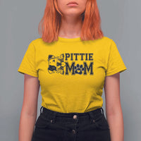 Pittie Mom T Shirt For Women Funny Gift For Pitbull Lover - Wonder Print Shop
