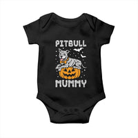 Halloween Dog Lover Baby Onesie Funny Pitbull Mummy - Wonder Print Shop