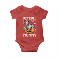 Halloween Dog Lover Baby Onesie Funny Pitbull Mummy - Wonder Print Shop
