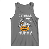 Halloween Dog Lover Tank Top Funny Pitbull Mummy - Wonder Print Shop