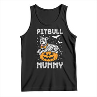 Halloween Dog Lover Tank Top Funny Pitbull Mummy - Wonder Print Shop