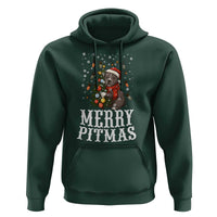 Christmas Pitbull Hoodie Funny Merry Pitmas Tree Hug - Wonder Print Shop