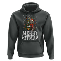 Christmas Pitbull Hoodie Funny Merry Pitmas Tree Hug - Wonder Print Shop