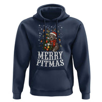 Christmas Pitbull Hoodie Funny Merry Pitmas Tree Hug - Wonder Print Shop