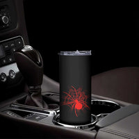 Red Black Widow Spider Skinny Tumbler Gothic Spider Web Vintage Horror Gift