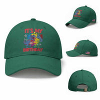 Dino Spider Its My 4th Birthday Baseball Cap Dinosaur Gift For Boys