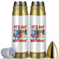 Dino Spider Its My 4th Birthday Bullet Tumbler Dinosaur Gift For Boys