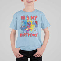 Dino Spider Its My 4th Birthday T Shirt For Kid Dinosaur Gift For Boys