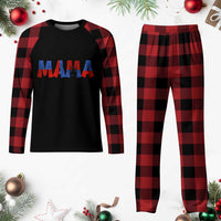 Spooky Mama Spider Web Plaid Pajama Set Cute Halloween Mom Gift