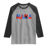 Spooky Mama Spider Web Raglan Shirt Cute Halloween Mom Gift