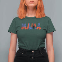 Spooky Mama Spider Web T Shirt For Women Cute Halloween Mom Gift