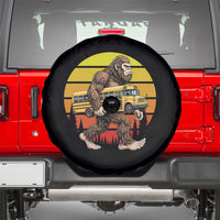 Funny Bigfoot School Bus Lover Spare Tire Cover Sasquatch Back To School Vintage Gift
