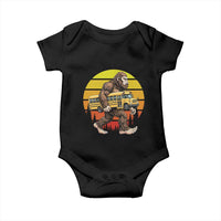 Funny Bigfoot School Bus Lover Baby Onesie Sasquatch Back To School Vintage Gift