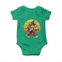 Funny Bigfoot School Bus Lover Baby Onesie Sasquatch Back To School Vintage Gift