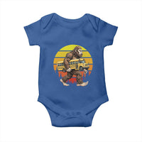 Funny Bigfoot School Bus Lover Baby Onesie Sasquatch Back To School Vintage Gift