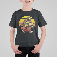 Funny Bigfoot School Bus Lover T Shirt For Kid Sasquatch Back To School Vintage Gift