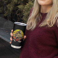 Funny Bigfoot School Bus Lover Tumbler Cup Sasquatch Back To School Vintage Gift