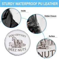 Funny You Odyssey Deez Nuts Trojan Horse Spare Tire Cover Ancient Greek History Meme Humor Gift