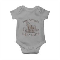 Funny You Odyssey Deez Nuts Trojan Horse Baby Onesie Ancient Greek History Meme Humor Gift