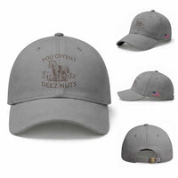 Funny You Odyssey Deez Nuts Trojan Horse Baseball Cap Ancient Greek History Meme Humor Gift