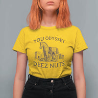 Funny You Odyssey Deez Nuts Trojan Horse T Shirt For Women Ancient Greek History Meme Humor Gift