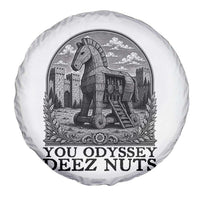 Funny You Odyssey Deez Nuts Trojan Horse Spare Tire Cover Ancient Greek History Gift