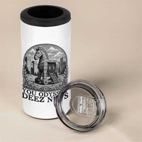 Funny You Odyssey Deez Nuts Trojan Horse 4 in 1 Can Cooler Tumbler Ancient Greek History Gift