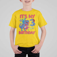 Dino Spider Its My 3rd Birthday T Shirt For Kid Dinosaur Gift For Boys