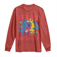 Dino Spider Its My 3rd Birthday Long Sleeve Shirt Dinosaur Gift For Boys