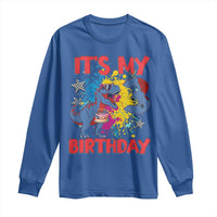Dino Spider Its My 3rd Birthday Long Sleeve Shirt Dinosaur Gift For Boys