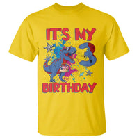 Dino Spider Its My 3rd Birthday T Shirt Dinosaur Gift For Boys