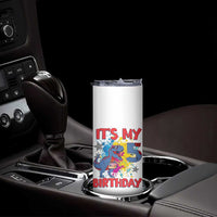 Dino Spider Its My 5th Birthday Skinny Tumbler Dinosaur Gift For Boys