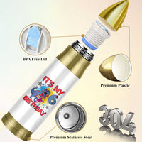 Dino Spider Its My 6th Birthday Bullet Tumbler Dinosaur Gift For Boys
