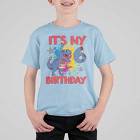 Dino Spider Its My 6th Birthday T Shirt For Kid Dinosaur Gift For Boys