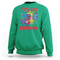 Dino Spider Its My 6th Birthday Sweatshirt Dinosaur Gift For Boys