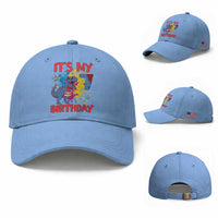 Dino Spider Its My 7th Birthday Baseball Cap Dinosaur Gift For Boys