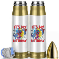 Dino Spider Its My 7th Birthday Bullet Tumbler Dinosaur Gift For Boys
