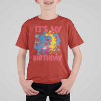 Dino Spider Its My 7th Birthday T Shirt For Kid Dinosaur Gift For Boys