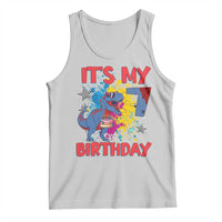 Dino Spider Its My 7th Birthday Tank Top Dinosaur Gift For Boys