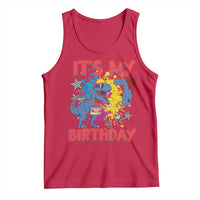 Dino Spider Its My 7th Birthday Tank Top Dinosaur Gift For Boys