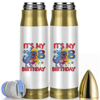Dino Spider Its My 8th Birthday Bullet Tumbler Dinosaur Gift For Boys