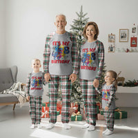 Dino Spider Its My 8th Birthday Plaid Pajama Set Dinosaur Gift For Boys