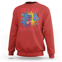 Dino Spider Its My 8th Birthday Sweatshirt Dinosaur Gift For Boys