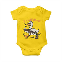 F Caw F Goose With Gun Baby Onesie Funny Rebellious Gift - Wonder Print Shop