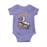 F Caw F Goose With Gun Baby Onesie Funny Rebellious Gift - Wonder Print Shop