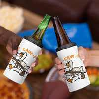 F Caw F Goose With Gun 4 in 1 Can Cooler Tumbler Funny Rebellious Gift - Wonder Print Shop