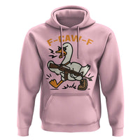 F Caw F Goose With Gun Hoodie Funny Rebellious Gift - Wonder Print Shop