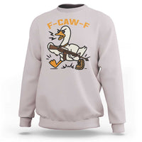 F Caw F Goose With Gun Sweatshirt Funny Rebellious Gift - Wonder Print Shop
