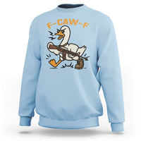 F Caw F Goose With Gun Sweatshirt Funny Rebellious Gift - Wonder Print Shop