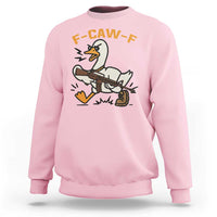 F Caw F Goose With Gun Sweatshirt Funny Rebellious Gift - Wonder Print Shop